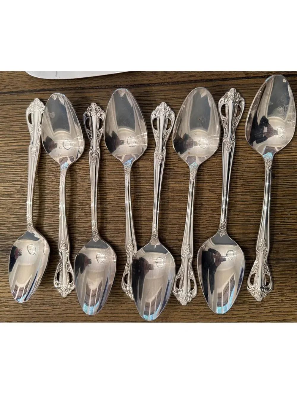 Ornate Scroll Stainless Flatware Set 42 Piece Set with Serving Pieces